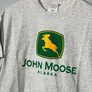 Retro John Moose Alaska Gray‎ T-Shirt